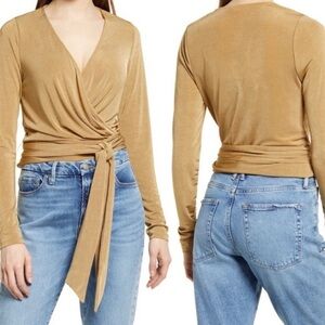 Good American Wrap Top NWT